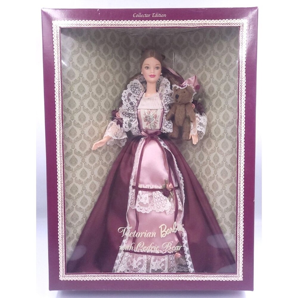 Victorian Barbie with Cedric Bear Collector Doll 25526 New